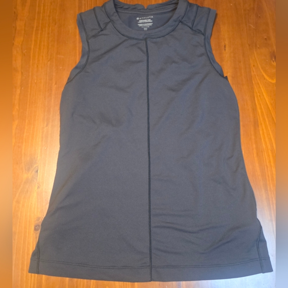 ATHLETA Black Sunchaser UPF Athletic Breathable Sleeveless Tank - Picture 2 of 7